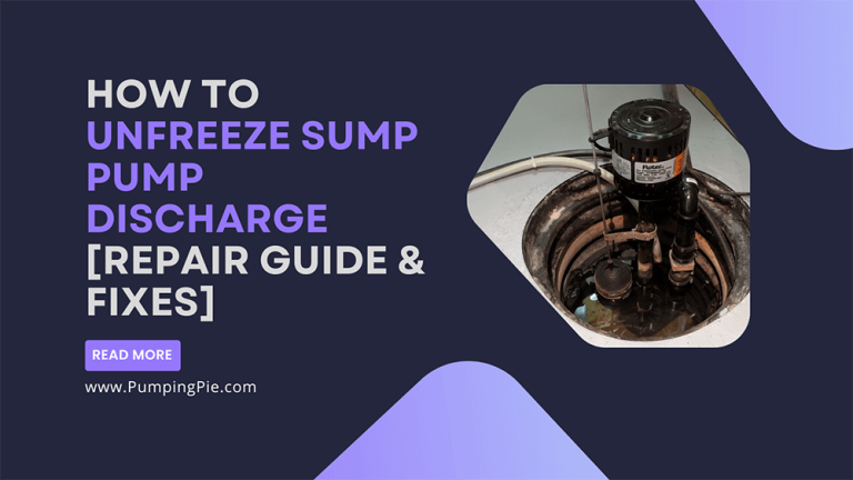 How To Unfreeze Sump Pump Discharge [Repair Guide & Fixes]
