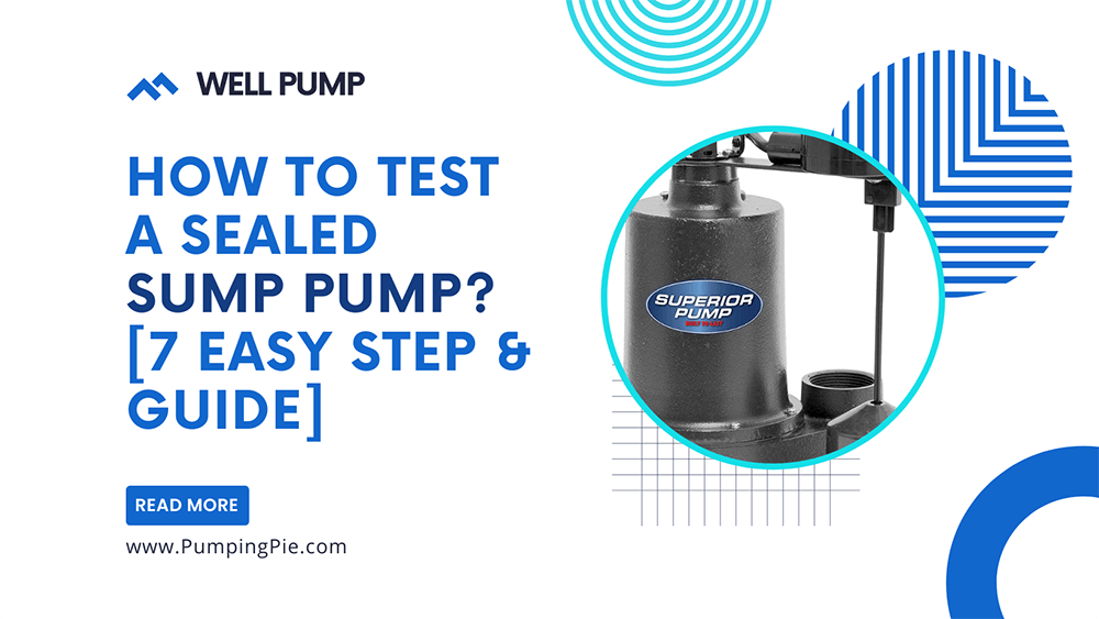 How to Test a Sealed Sump Pump?